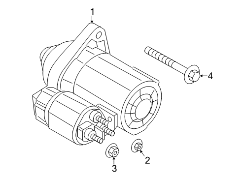 2015 Ford Fiesta Starter Starter Diagram for CV6Z-11002-A