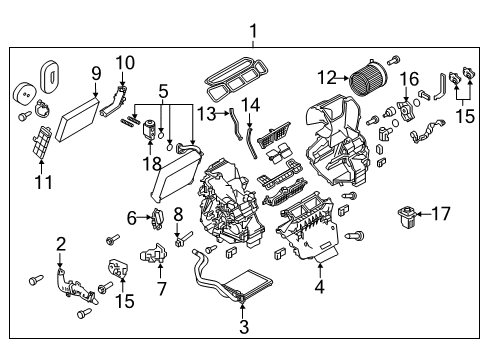 2021 Nissan Rogue Sport Air Conditioner Hose-Flexible, High Diagram for 92490-6MA0A