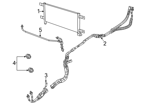 2019 Ram 3500 Trans Oil Cooler Tube-Jumper Diagram for 68322507AB