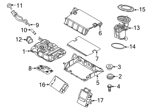 2019 BMW 740e xDrive Fuel Supply FUEL TANK VENTILATION VALVE Diagram for 13908607967