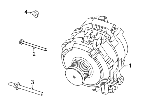 2022 Ram 1500 Alternator ENGINE Diagram for 68329852AE