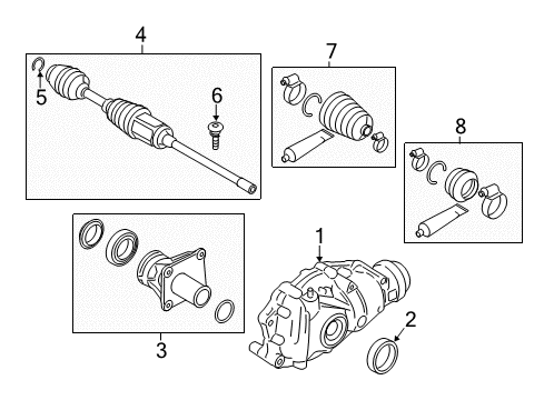 2016 BMW 750i xDrive Carrier & Front Axles Front Left Cv Axle Assembly Diagram for 31608657289