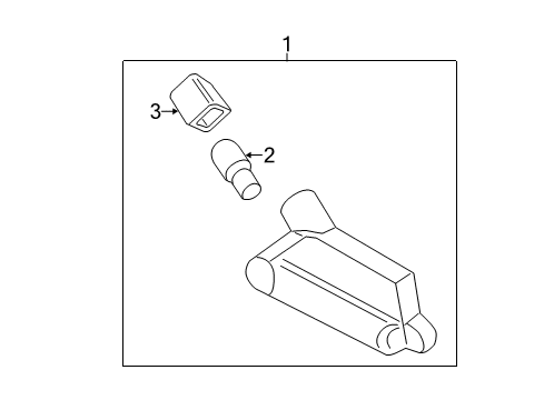 2016 Hyundai Elantra GT License Lamps Lamp Assembly-License Plate, RH Diagram for 92502-1H500