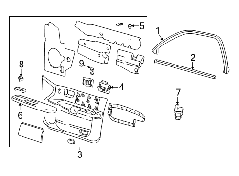 2005 Ford Taurus Mirrors Mirror Switch Diagram for YL1Z-17B676-AAA