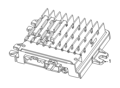 2022 Jeep Wagoneer Electrical Components MODULE-CENTRAL ADAS DECISION Diagram for 4672863AK
