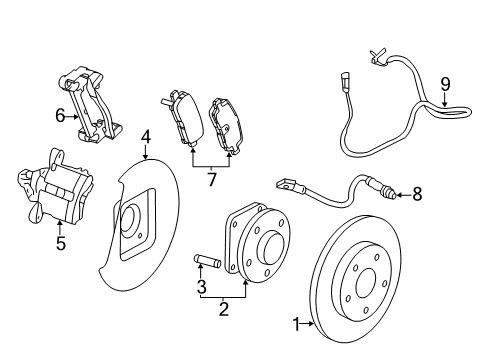 2014 Buick LaCrosse Anti-Lock Brakes ABS Control Unit Diagram for 22760037