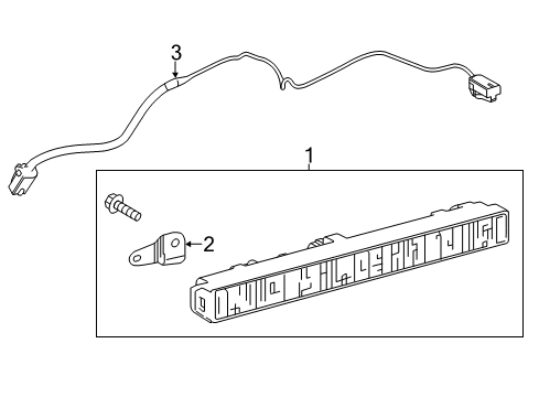 2016 Toyota Corolla High Mount Lamps Harness Diagram for 81935-02110