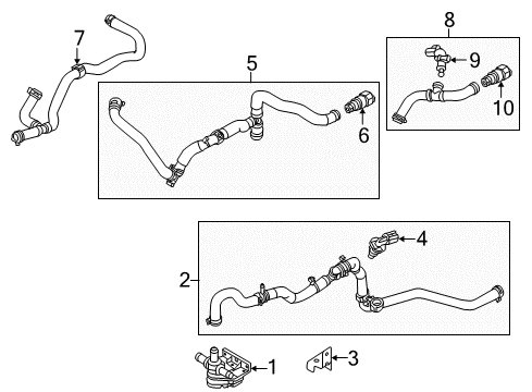 2015 Ford Focus Senders Inlet Hose Diagram for EV6Z-18472-B