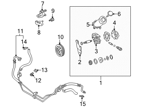 1998 Toyota 4Runner P/S Pump & Hoses, Steering Gear & Linkage Hose & Tube Assembly Diagram for 44410-35550