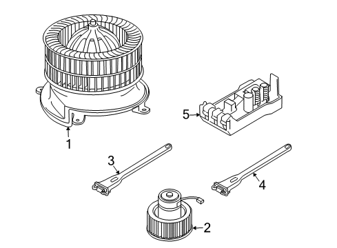 2004 BMW 760i Automatic Temperature Controls Evaporator Temperature Sensor Diagram for 64116938632