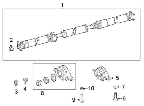 2021 Toyota Avalon Drive Shaft - Rear Washer, Plate Diagram for 90201-10081