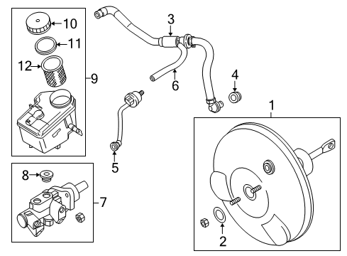 2006 BMW Z4 Hydraulic System Expansion Tank With Warning Switch Diagram for 34326751589