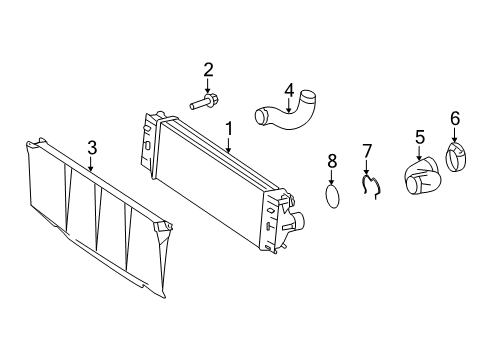 2009 Dodge Sprinter 2500 Intercooler Screw-TORX Diagram for 6104014AA