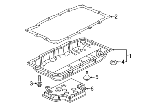 2021 Cadillac CT5 Case & Related Parts PAN ASM-A/TRNS FLUID Diagram for 24293672
