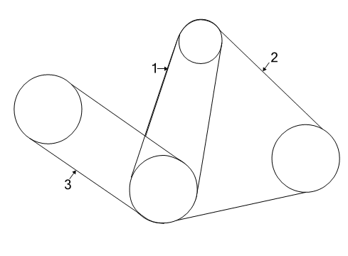 1999 Toyota RAV4 Belts AC Belt Diagram for 99365-91090