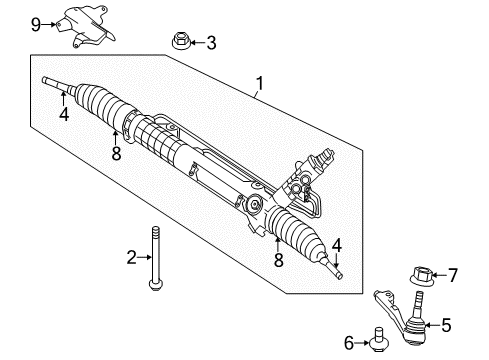 2012 BMW 128i Steering Column & Wheel, Steering Gear & Linkage Exchange Hydro Steering Gear Diagram for 32106777463