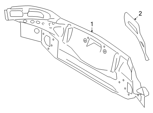 2009 BMW Z4 Rear Body Complete Tail Trim Diagram for 41127225122