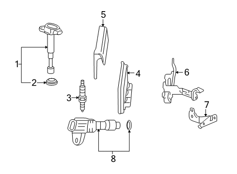 2009 Honda CR-V Powertrain Control Cover, Engine Control Module Diagram for 37823-RZA-000