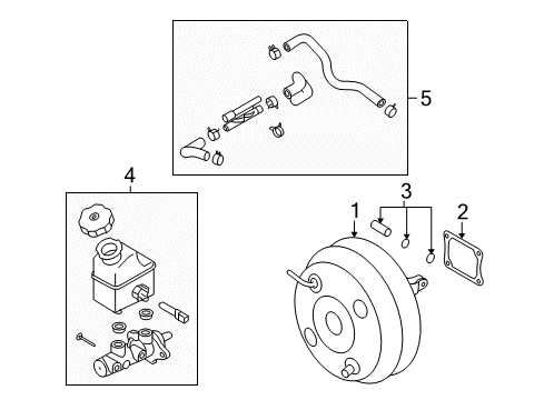 2007 Hyundai Veracruz Hydraulic System Booster Assembly-Brake Diagram for 59110-3J300--DS