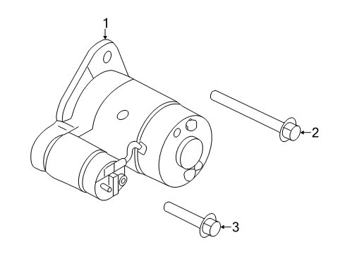 2017 Nissan Rogue Starter Motor Assy-Starter Diagram for 2330M-3TA0CRW