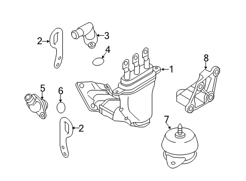 2012 Nissan Leaf Electrical Components Seal - O Ring Diagram for 290Y6-3NA0D