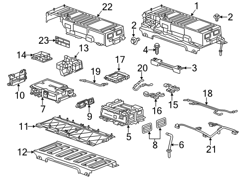 2015 Buick LaCrosse Battery Support Bolt Diagram for 11516594