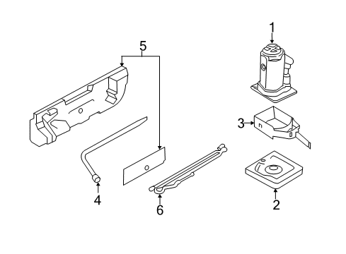 2019 Ford Transit-250 Jack & Components Jack Assembly Diagram for BK3Z-17080-AL