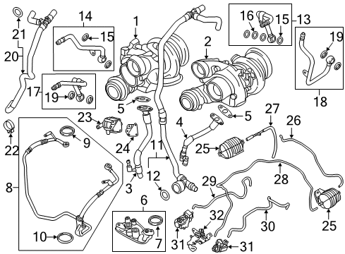 2010 BMW X6 Turbocharger Turbocharger Wastegate Actuator Diagram for 11657602293