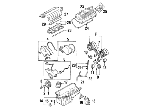 1997 Dodge Stratus Intake Manifold MANF Pkg-Intake Diagram for 4856614AB