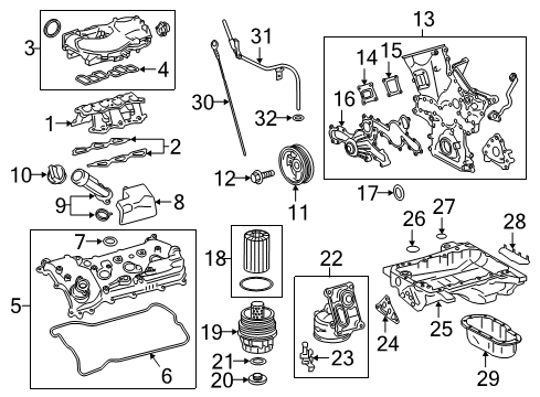 2018 Toyota Tacoma Filters Oil Filter Diagram for 90915-20003