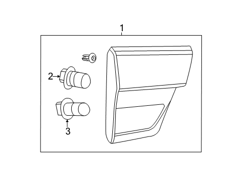 2012 Jeep Grand Cherokee Bulbs Lamp-Backup Diagram for 57010275AF