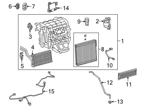 2018 Toyota Camry Air Conditioner Harness Diagram for 82212-33100