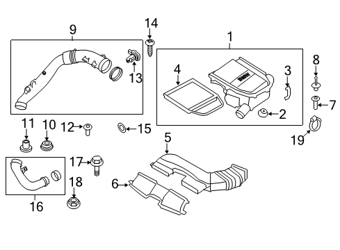 2012 BMW 335i xDrive Air Intake Air Duct, Bottom Diagram for 13717599290