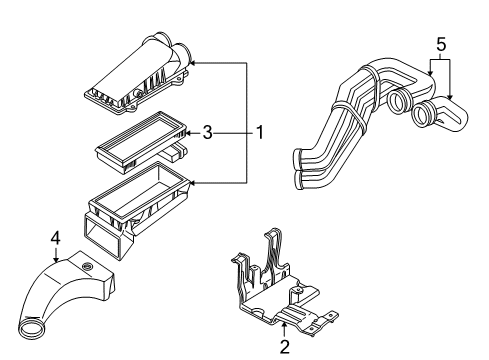 1995 Ford E-350 Econoline Club Wagon Air Inlet Throttle Body Diagram for F4TZ-9E926-D