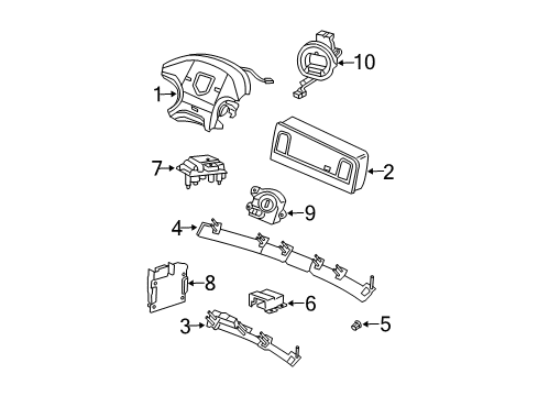 2003 Dodge Ram 2500 Air Bag Components Clkspring Diagram for 56045652AD