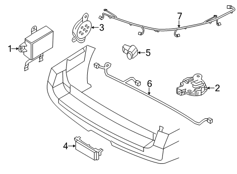 2017 Lincoln Navigator Electrical Components Speaker Diagram for 4L1Z-15K864-A