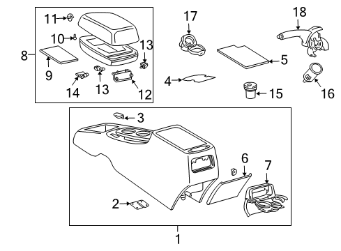 2004 Pontiac Vibe Parking Brake Cable, Parking Brake Rear Diagram for 88971152