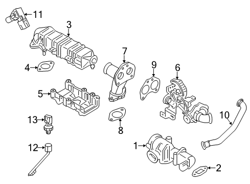 2015 Ram 2500 EGR System Valve-EGR Diagram for 4627465AG