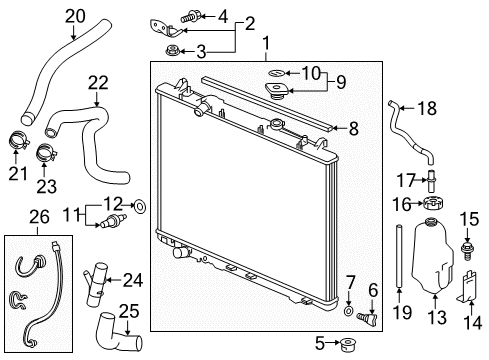 2020 Honda Pilot Powertrain Control CONTROL MODULE, POWERTRAIN (REWRITABLE) Diagram for 37820-RLV-B11