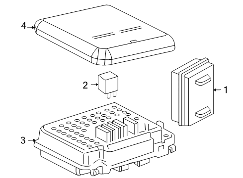 2001 GMC Jimmy Fuel Supply Block Asm-Accessory Wiring Junction Diagram for 15132462