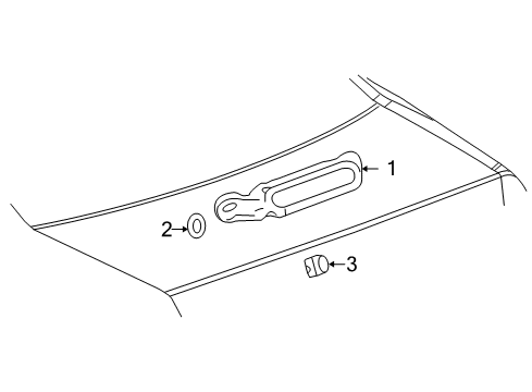 2013 Chevrolet Impala High Mount Lamps High Mount Lamp Diagram for 15837091