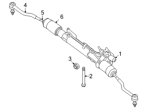 2009 Nissan Altima Steering Gear & Linkage Socket-Kit Side Rod Outer Diagram for D8520-JA80J