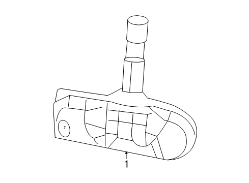 2008 Dodge Dakota Tire Pressure Monitoring Tire Pressure Sensor Diagram for 56029319AC