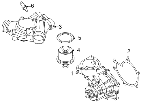 2002 BMW Z3 Water Pump Pulley Diagram for 11511436590