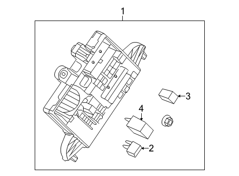 2010 Buick LaCrosse Fuse & Relay Block Asm-Rear Body Fuse Diagram for 25901661