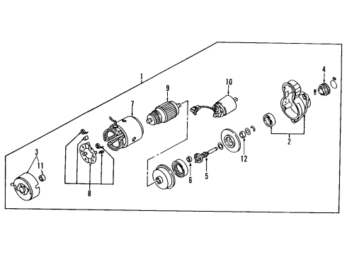 2009 Nissan 350Z Starter Motor Assembly-Starter REMAN Diagram for 2330M-EV10BRW