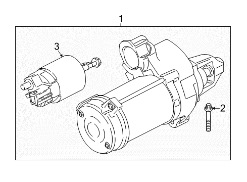 2018 BMW 750i xDrive Starter Starter Diagram for 12418657337