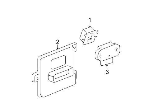 2010 GMC Yukon XL 1500 Electrical Components Module Diagram for 20850925