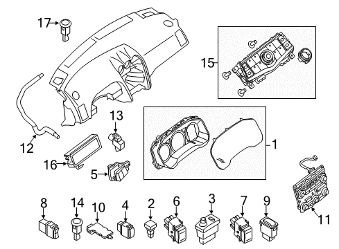 2010 Nissan Maxima Switches Switch Assembly-Accelerator Pedal Diagram for 25391-ZX70B