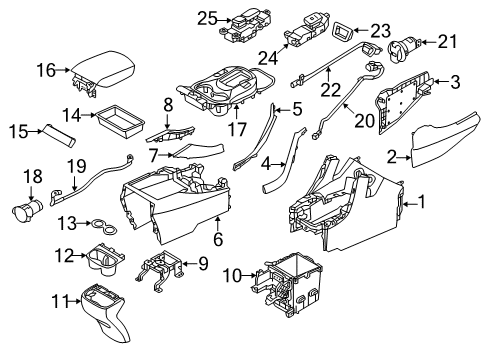 2017 Hyundai Santa Fe Heated Seats Switch Assembly-Indicator Cover, RH Diagram for 93315-2WEC0-4X